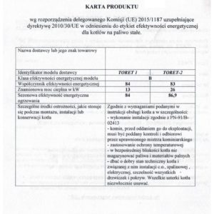 Kocioł TORET 13kW 3