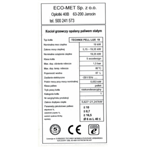 Kocioł Pell Lux 19