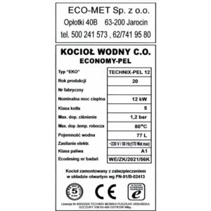 Kocioł Technix Pell 12