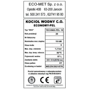 Kocioł Technix Pell 19