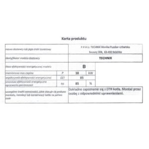 Kocioł Technix Pell 38