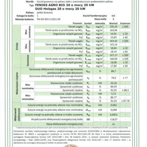 Kocioł na pellet Feniks AGRO BIO 20 kW