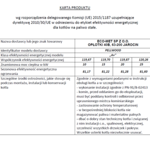 Kocioł na pellet PELLWOOD 10