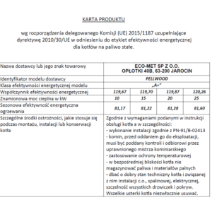 Kocioł na pellet PELLWOOD 15