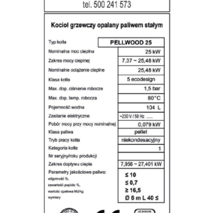 Kocioł na pellet PELLWOOD 25